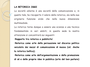 Rapporto tra retorica e pubblicita