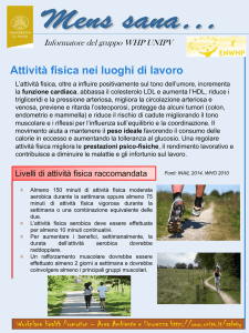Attività fisica nei luoghi di lavoro