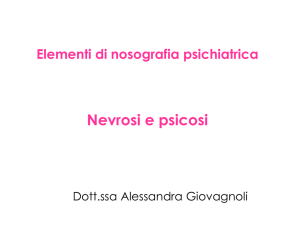 Elementi di nosografia psichiatrica