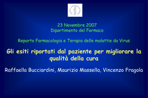 Patient reported outcome (PRO): definizione