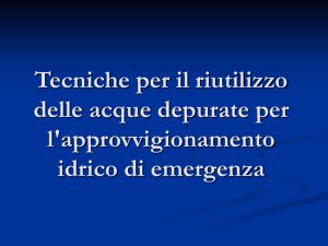 Tecniche per il riutilizzo acque reflue
