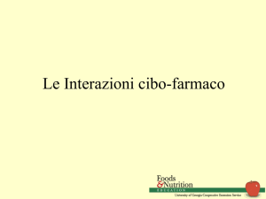 interazione cibo farmaci
