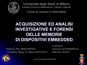 acquisizione della memoria