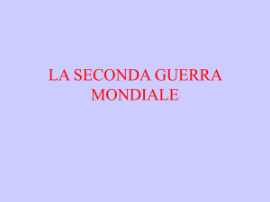 LA SECONDA GUERRA MONDIALE