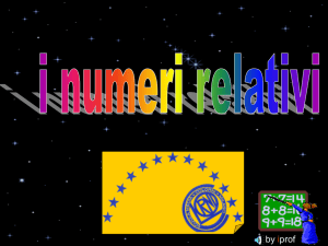 numeri relativi (domande di teoria)