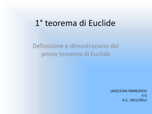 1° teorema di Euclide - Benvenuti su thewickerman.altvervista.org