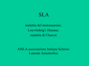 Sclerosi Laterale Primaria - FISIOTERAPIA