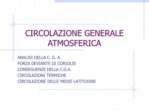 Meteorologia - Circolazione atmosferaper il VDS