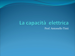 La capacità elettrica