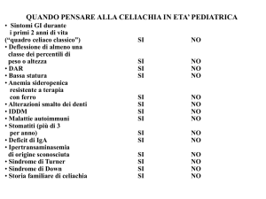 Le malattie croniche dal bambino all`adulto (celiachia e fibrosi cistica)