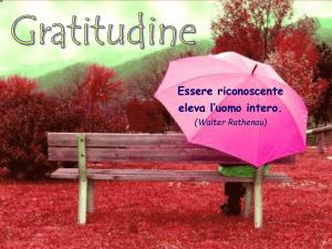 Gratitudine - PPS - meditazioni preghiere