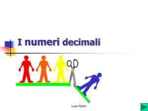 I numeri decimali