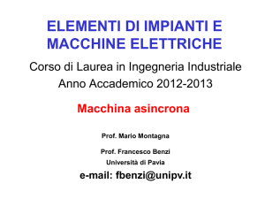 Macchina asincrona - Università degli studi di Pavia