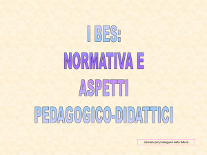 i bes: normativa e aspetti pedagogico-didattici