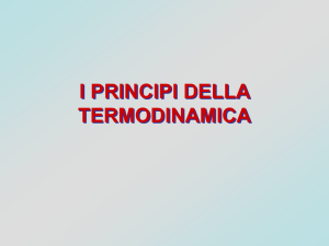 I PRINCIPI DELLA TERMODINAMICA