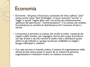 Sistema economico - Benvenuti nel sito ICS Galbiate