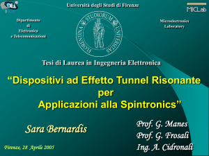 Università degli Studi di Firenze Dipartimento di Elettronica e