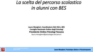 La scelta del percorso scolastico in alunni con BES Lauro Mengheri