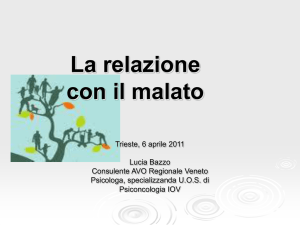 La relazione con il malato