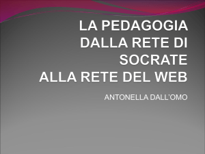 la pedagogia dalla rete di socrate alla rete del web