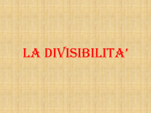 divisibilita