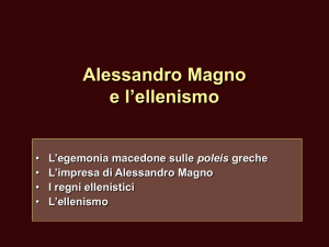 alessandro magno e lellenismo