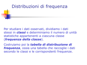 Distribuzioni di frequenza