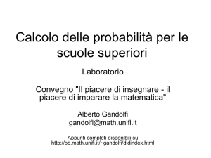 Calcolo delle probabilità per le scuole superiori