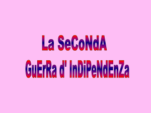 slide II guerra d`Indipendenza