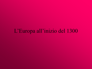 Europa inizio 1300