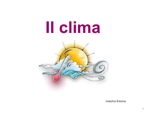 Il clima