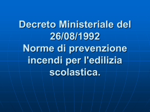 Decreto Ministeriale del 26/08/1992 Norme di prevenzione incendi