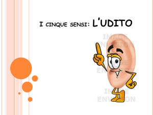 I cinque sensi: l`udito - laboratoriotecnologiedidattiche
