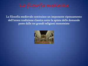 La filosofia medievale