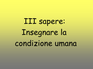 3. Insegnare la condizione umana