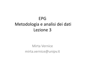 EPG Metodologia e analisi dei dati Lezione 3