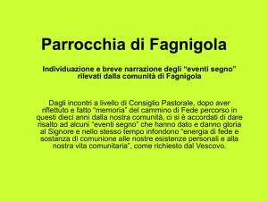 Parrocchia di Fagnigola - Eventi Segno