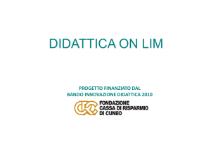presentazione progetto crc1 - Istituto Comprensivo Cesare