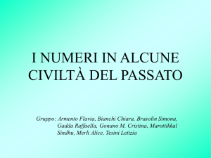 i numeri in alcune civiltà