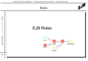 EJB - Marco Ronchetti - Università di Trento