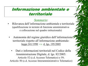 Presentazione di PowerPoint - Facoltà di Pianificazione del Territorio