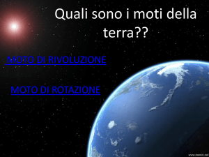 I moti della terra