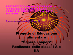 La conservazione degli alimenti - Istituto Comprensivo A. D`Angeli