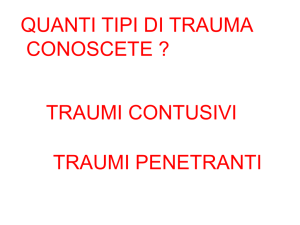 lezione sul traumatizzato per infermieri