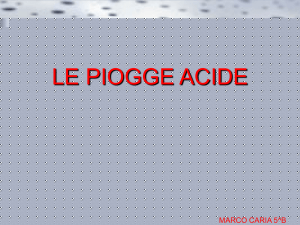 le piogge acide - Liceo Scientifico "LB Alberti"