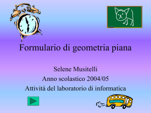 Formulario di geometria piana - Istituto Comprensivo di Osio Sotto