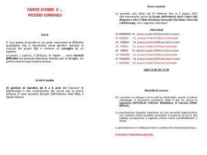 Nessun titolo diapositiva - Nido d`Infanzia Comunale – Martinengo
