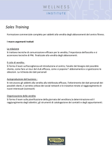 Progetto di consulenza e formazione professionale