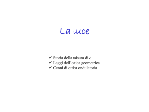 Misura della velocità della luce
