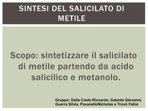 SINTESI DEL SALICILATO DI METILE
